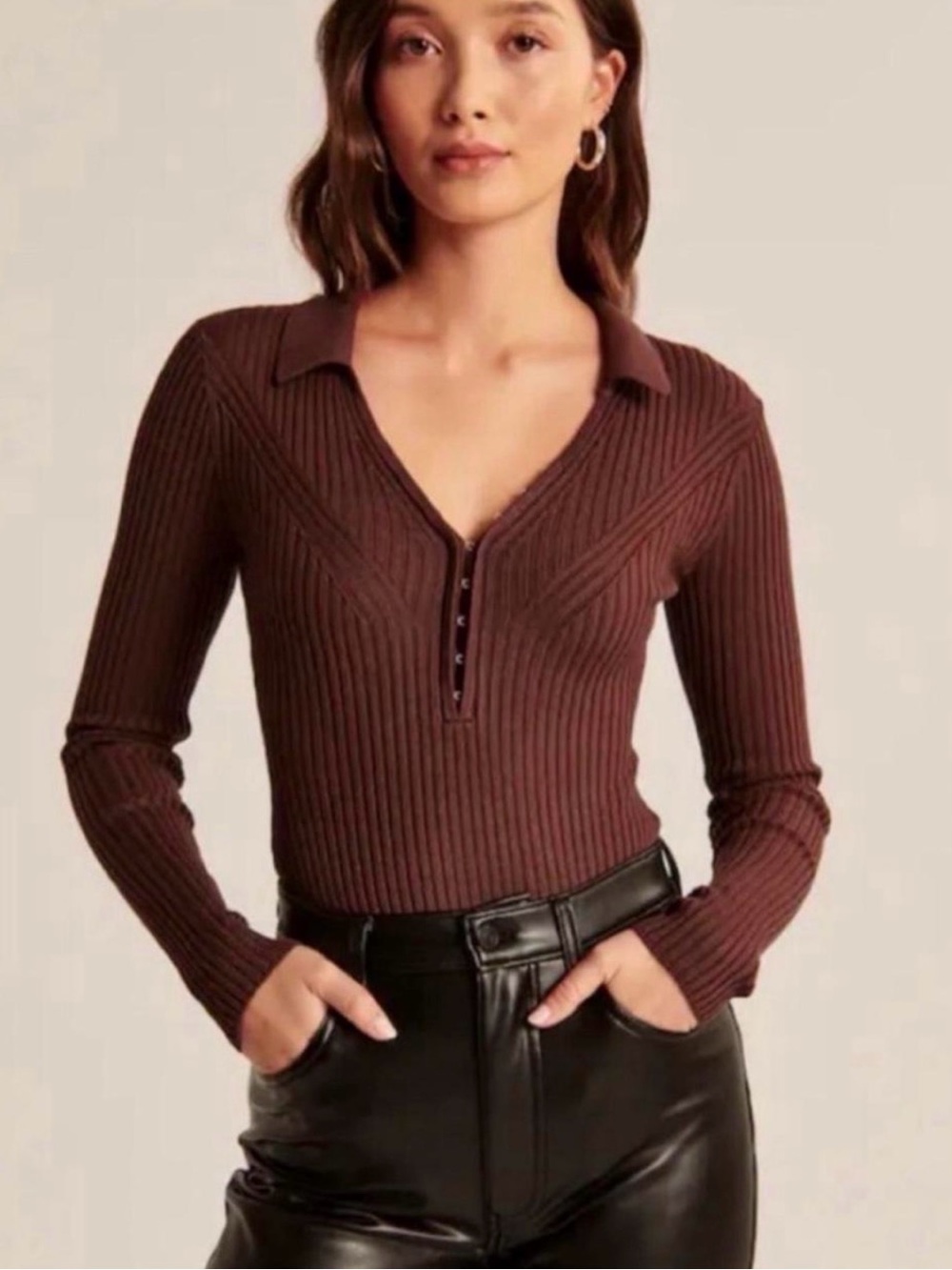 A&F Hook-and-Eye Bodysuit